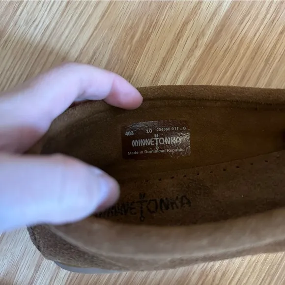Minnetonka Kilty hardsole size 10 dusty brown new without box moccasins