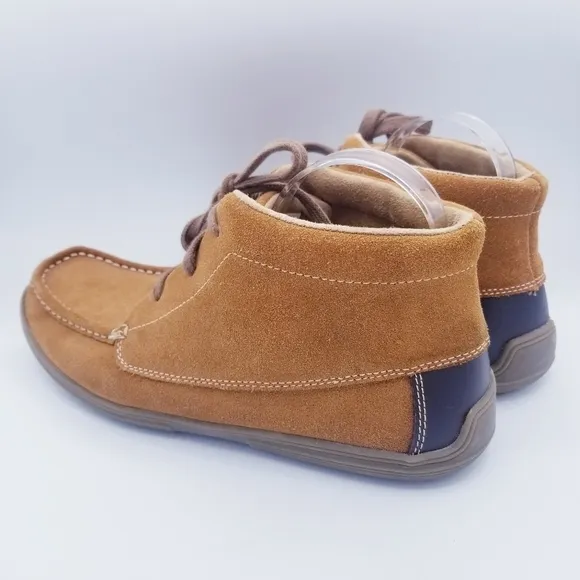Minnetonka Leather Suede Chukka Boot Moccasins size 10.5