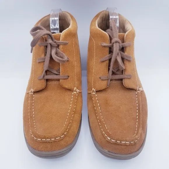 Minnetonka Leather Suede Chukka Boot Moccasins size 10.5
