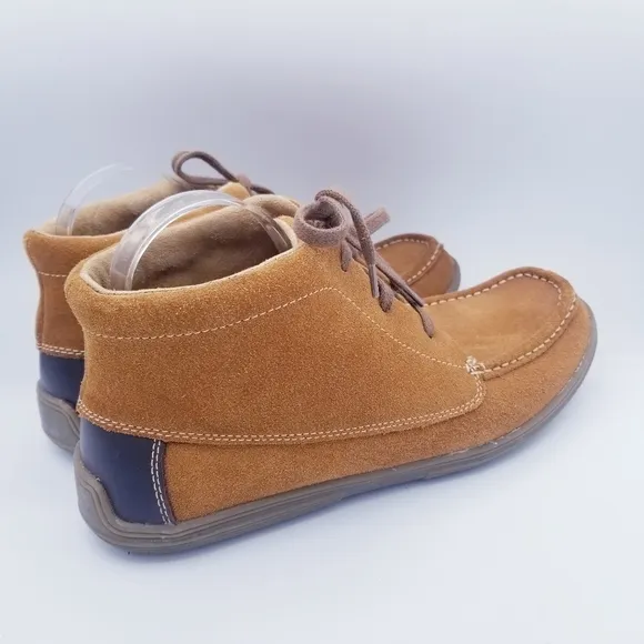 Minnetonka Leather Suede Chukka Boot Moccasins size 10.5