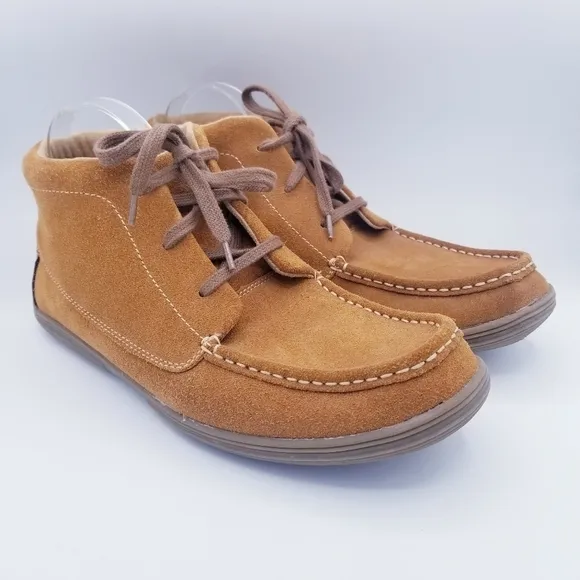 Minnetonka Leather Suede Chukka Boot Moccasins size 10.5
