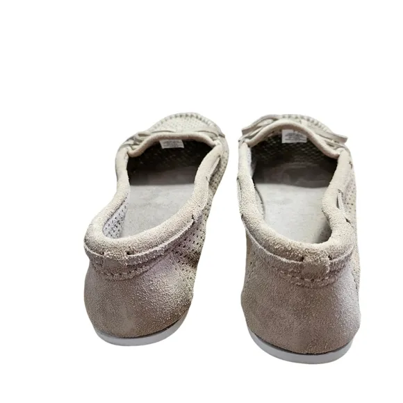 Minnetonka Moccasins Perforated Leather Ballet Flats Loafers