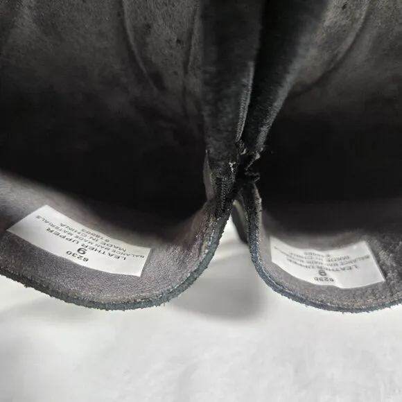 MINNETONKA Old Money BLACK Suede Leather Mocs Loafers Penny Driver Men's Size 9.