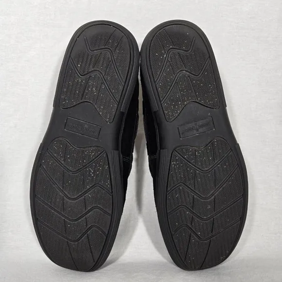 MINNETONKA Old Money BLACK Suede Leather Mocs Loafers Penny Driver Men's Size 9.