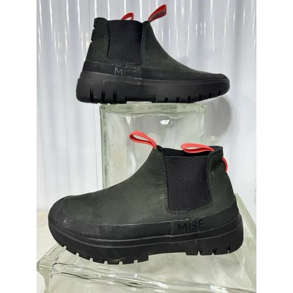Mise Women’s The Chelsea Boot Black Size 8-8.5 Culinary Waterproof Outdoor