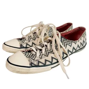 Missoni Converse Black and White Chevron Low Top Sneakers Size 8.5
