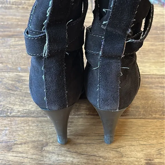 Missoni Suede Leather Tall Shaft Boots Brown Heeled Size 38.5 EU / 8.5 US