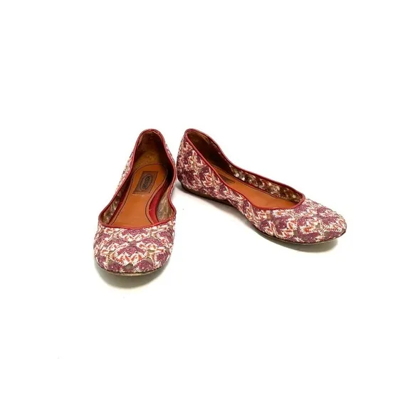 MISSONI | Vintage Y2K illusion fabric slip on ballet flats