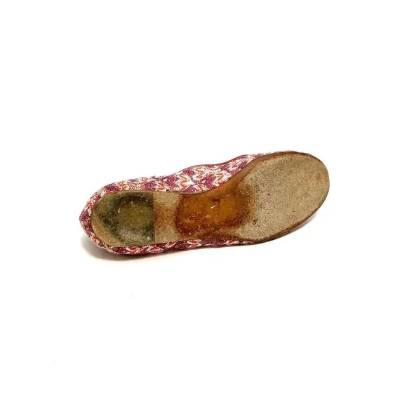 MISSONI | Vintage Y2K illusion fabric slip on ballet flats