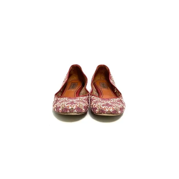 MISSONI | Vintage Y2K illusion fabric slip on ballet flats