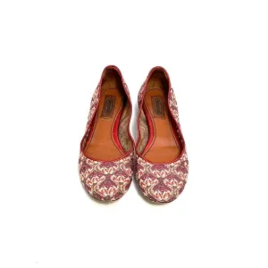 MISSONI | Vintage Y2K illusion fabric slip on ballet flats