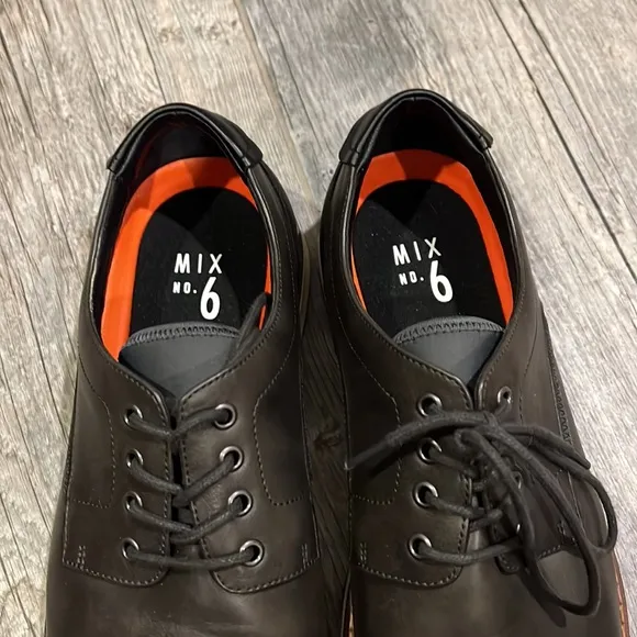 Mix No. 6 Bache Charcoal / Black Men’s Oxford Dress Shoes 12