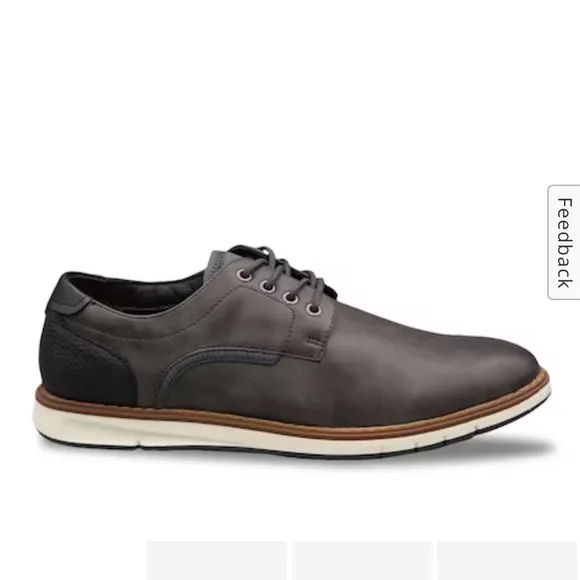 Mix No. 6 Bache Charcoal / Black Men’s Oxford Dress Shoes 12