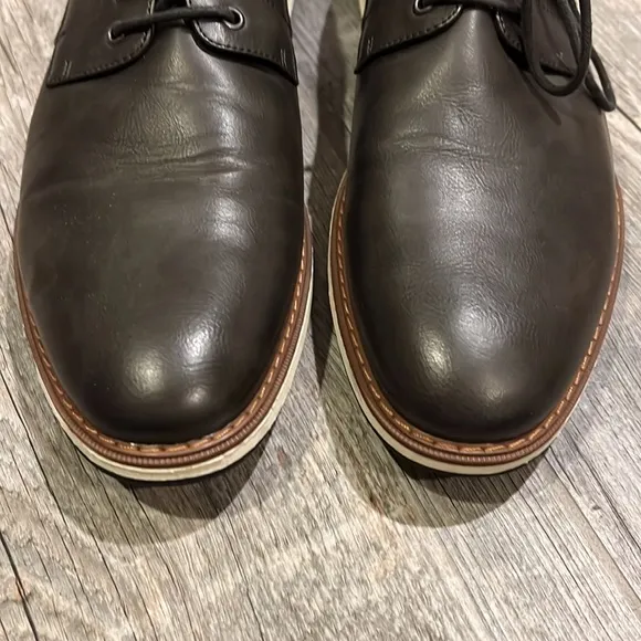 Mix No. 6 Bache Charcoal / Black Men’s Oxford Dress Shoes 12