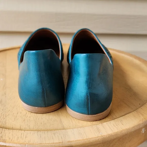 Miz Mooz leather woven flats Kris Marine size 41