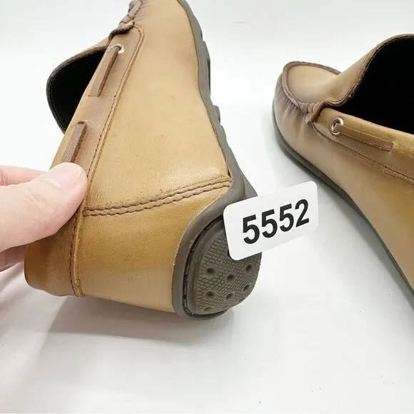 MJNY Marc Joseph Tan Plain Slip-On Driving Moccasin Sz 10