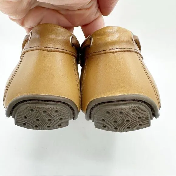 MJNY Marc Joseph Tan Plain Slip-On Driving Moccasin Sz 10