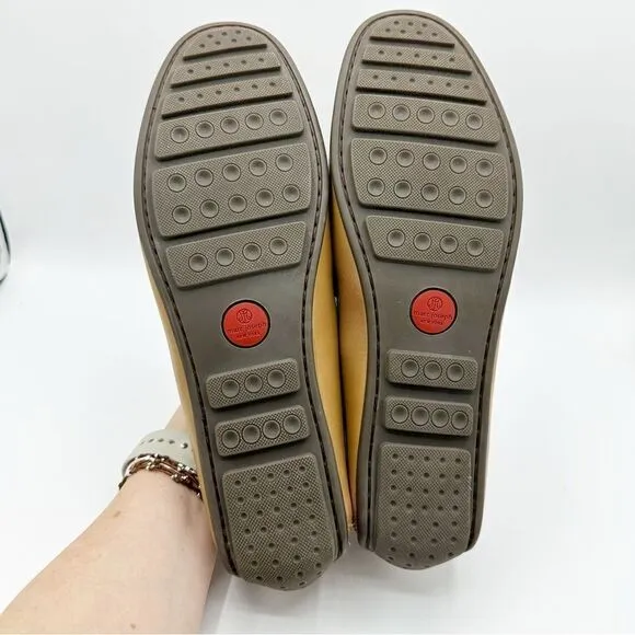 MJNY Marc Joseph Tan Plain Slip-On Driving Moccasin Sz 10