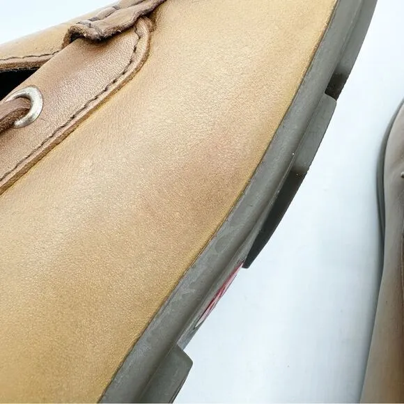 MJNY Marc Joseph Tan Plain Slip-On Driving Moccasin Sz 10