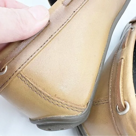 MJNY Marc Joseph Tan Plain Slip-On Driving Moccasin Sz 10