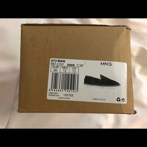 MNG Brown Suede Moccasins Size 12