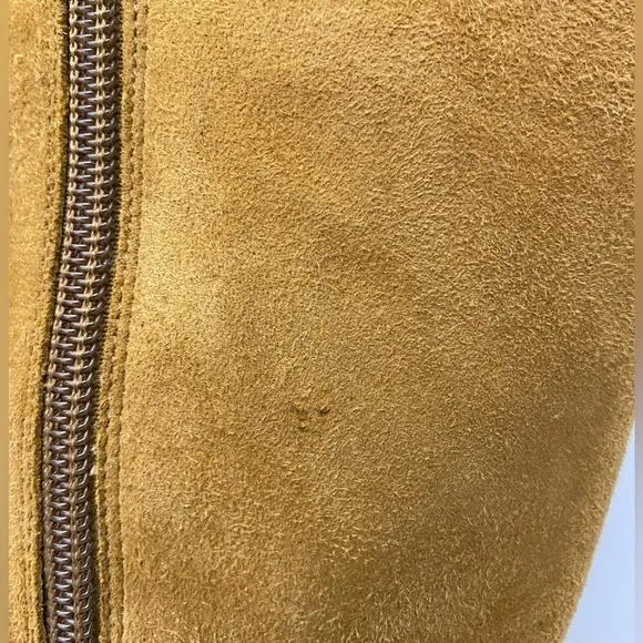 Moda Spana mustard yellow women’s 3” inch heeled boots size 6M.