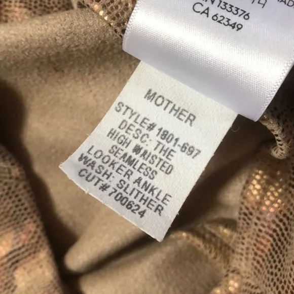 MOTHER Denim High Waisted Ankle Seamless Looker