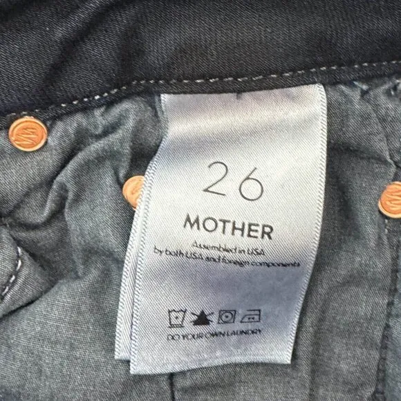 MOTHER Denim High Waisted The Looker Ankle Fray in Last Call Size 26