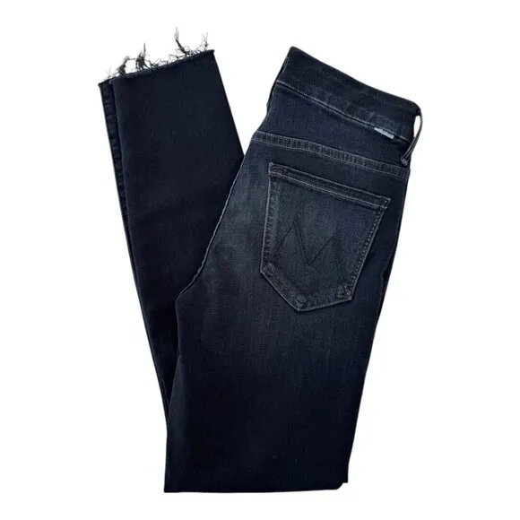 MOTHER Denim High Waisted The Looker Ankle Fray in Last Call Size 26