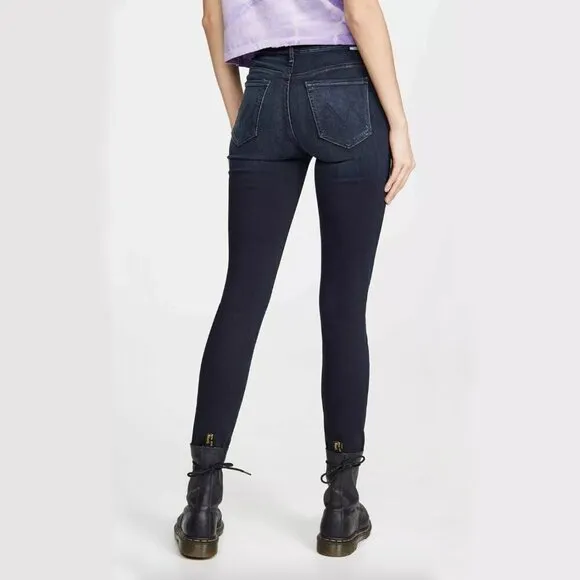 MOTHER Denim High Waisted The Looker Ankle Fray in Last Call Size 26