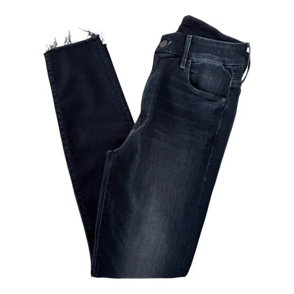 MOTHER Denim High Waisted The Looker Ankle Fray in Last Call Size 26
