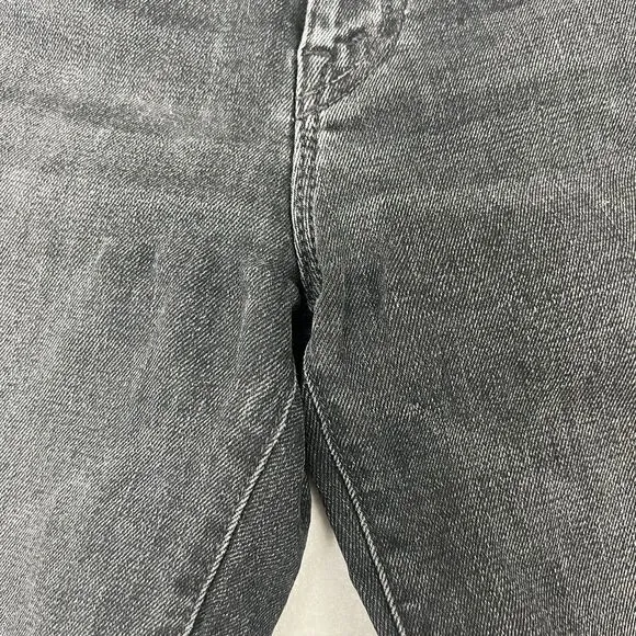 Mother Jeans Women 26 Black The Weekender Fray Night Shadow Raw Hem Mid Rise