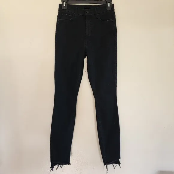 Mother Stunner ankle lenght step fray jean High Rise black Size 26