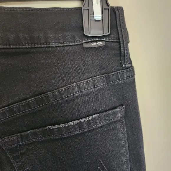 Mother Stunner ankle lenght step fray jean High Rise black Size 26