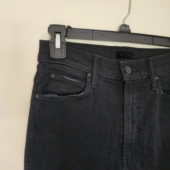Mother Stunner ankle lenght step fray jean High Rise black Size 26