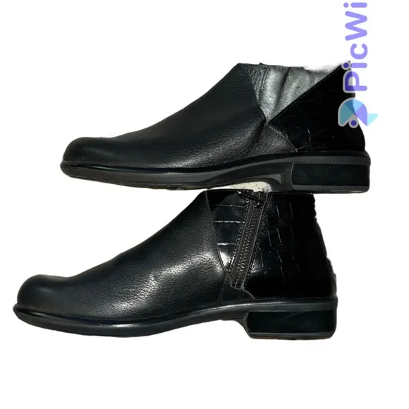 Naot Bayamo bootie, black leather size EU 37
