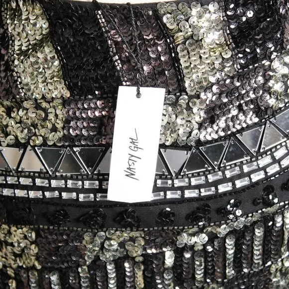 Nasty Gal Premium Hand Embellished Mini Skirt - Size 2 - NWT