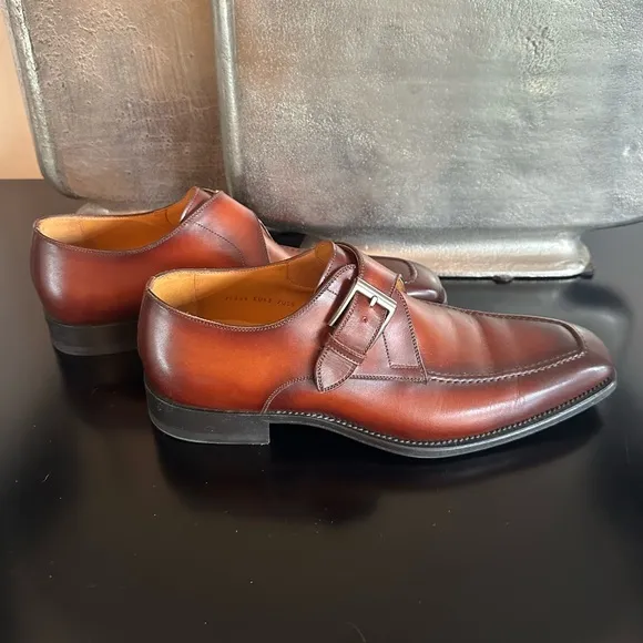 NBW Magnanni Meyer li (Cognac) Monk Strap Dress Shoes