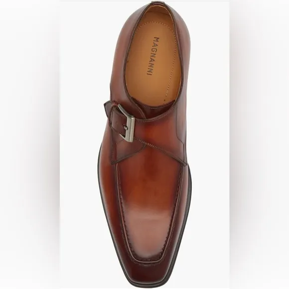 NBW Magnanni Meyer li (Cognac) Monk Strap Dress Shoes