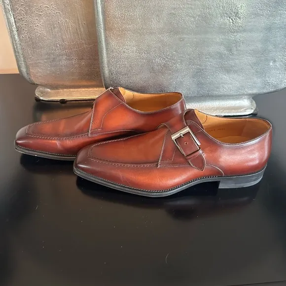 NBW Magnanni Meyer li (Cognac) Monk Strap Dress Shoes