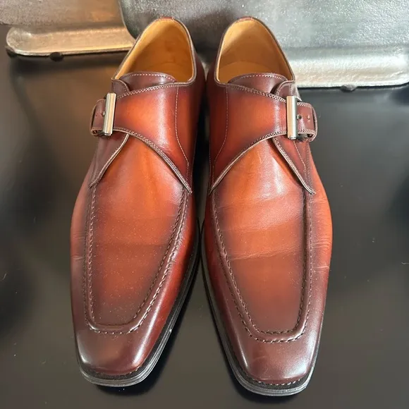 NBW Magnanni Meyer li (Cognac) Monk Strap Dress Shoes