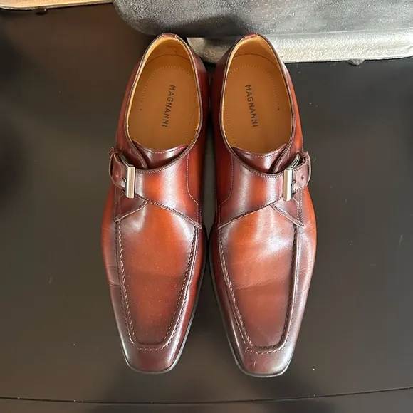 NBW Magnanni Meyer li (Cognac) Monk Strap Dress Shoes