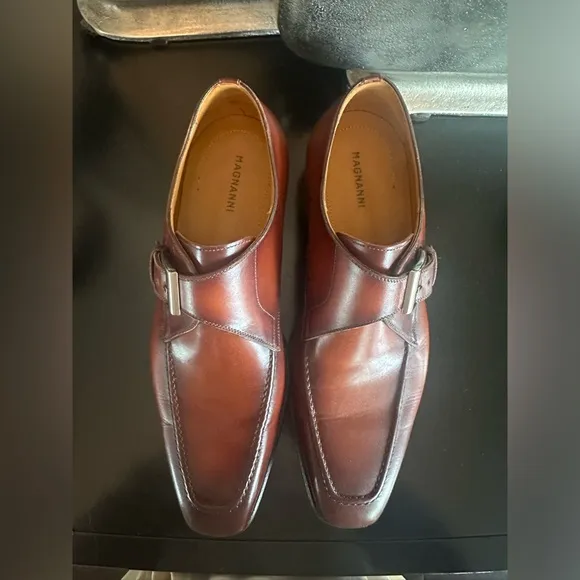 NBW Magnanni Meyer li (Cognac) Monk Strap Dress Shoes