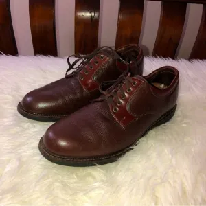 NEIL M Wynne Mens Genuine Leather Cognac Brown Oxford Lace Shoes 10.5 D