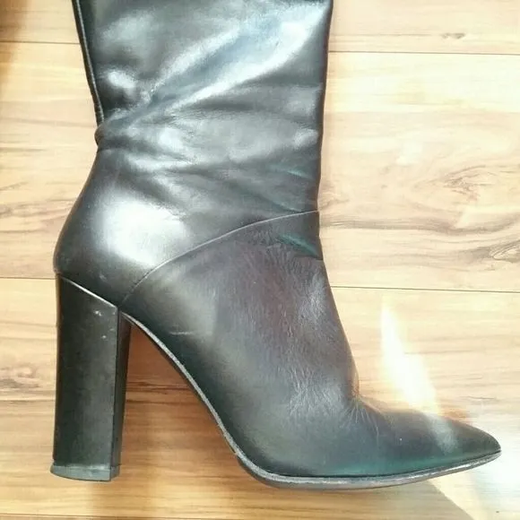 Net-A-Porter 8 Knee High Leather Boots Size 9