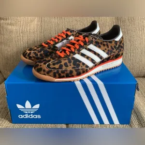 NEW Adidas SL 72 OG Leopard Print Shoes - Size 7.5 Women's - Sneakers