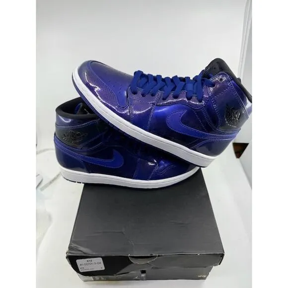 NEW Air Jordan 1 Retro High Basketball Shoes 332550-420 Deep Royal Mens Size 8