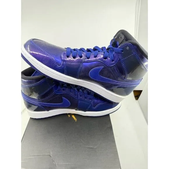 NEW Air Jordan 1 Retro High Basketball Shoes 332550-420 Deep Royal Mens Size 8
