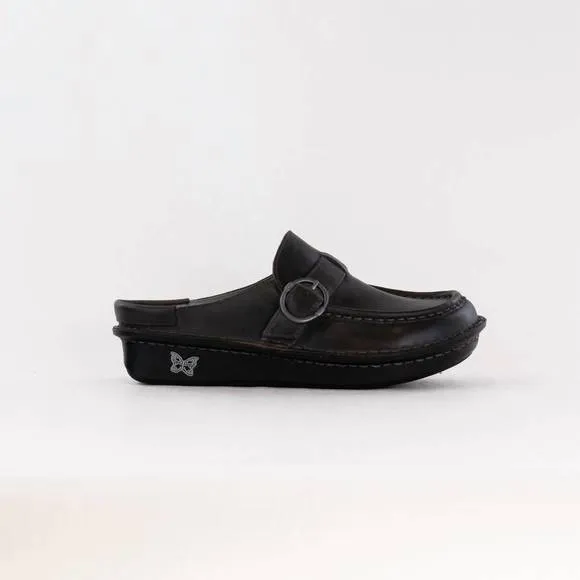 NEW ALEGRIA women's slip ons in oiled ash