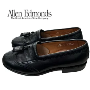 New Allen Edmonds Bridgeton Black Leather Slip-on Tassell Loafer Dress Shoes 8.5